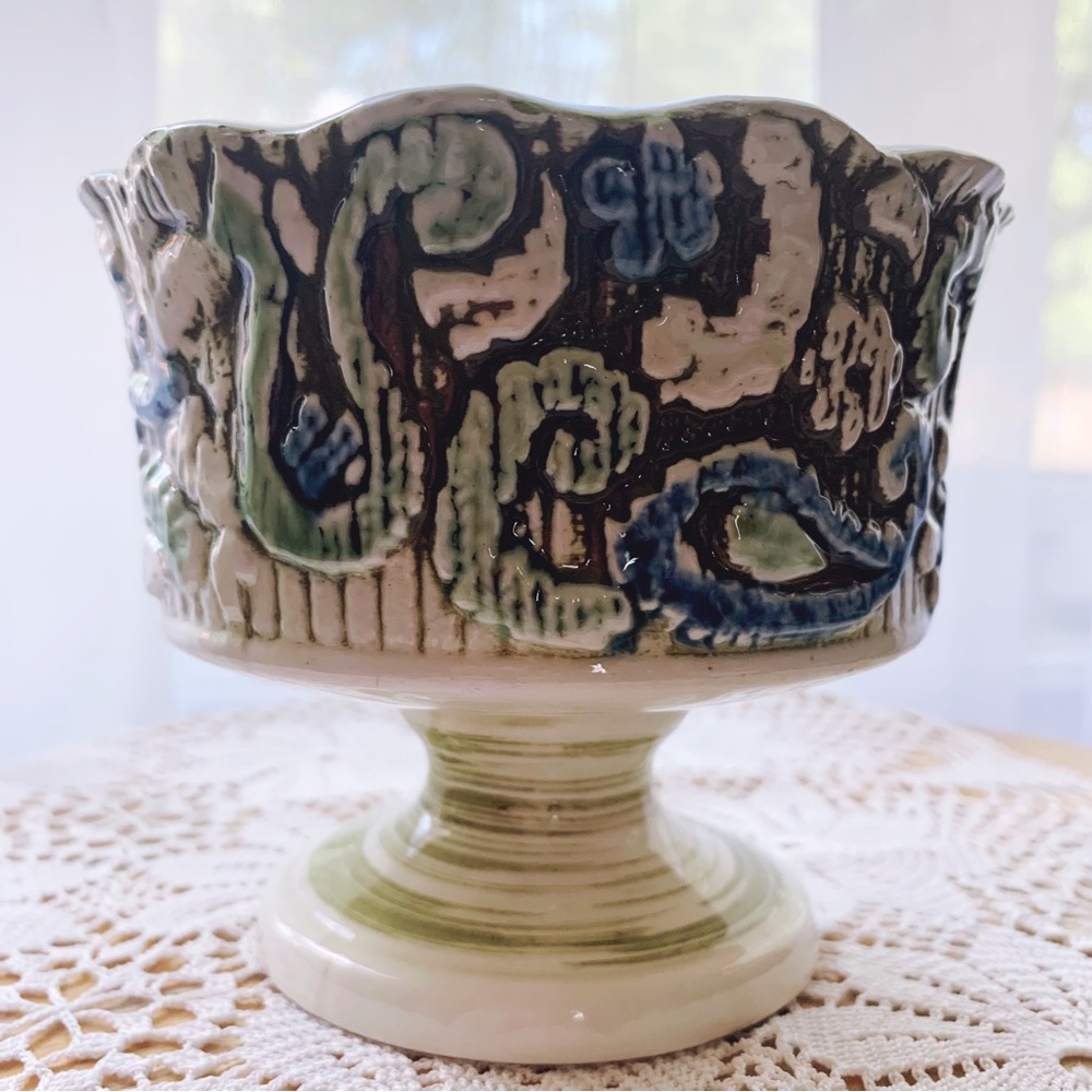 Vintage INARCO Pottery Blue Green Planter/E-3803 Planter